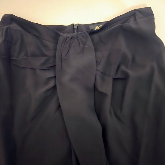 Mes Demoiselles Paris Elegant Tailored Black Maxi Skirt Size 36 Evening Cocktail - Picture 3 of 13